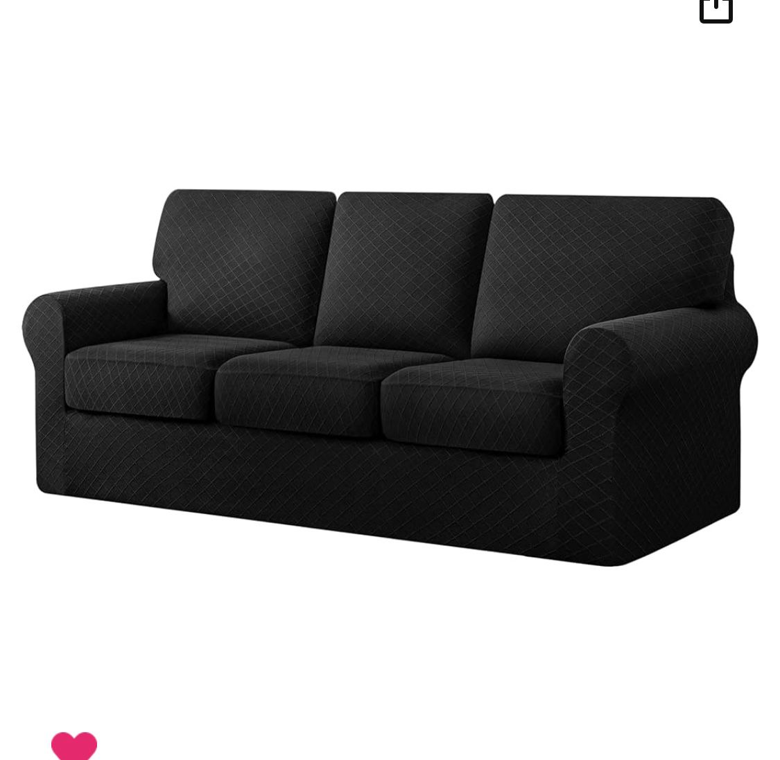 Black Sofa Slipcover  -  Never Used!!