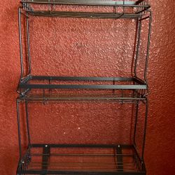 Bathroom toiletry rack