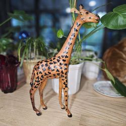 Leather Giraffe 18" India