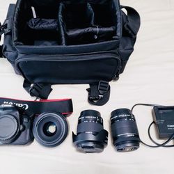 Canon EOS 700D with EF-S 18-55mm/EF-S 10-18mm/Sigma 30mm