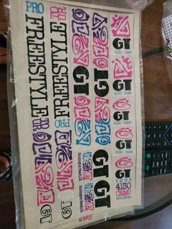 Gt bmx stickers