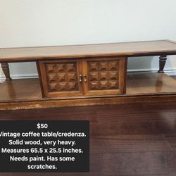 Coffee Table/ Credenza