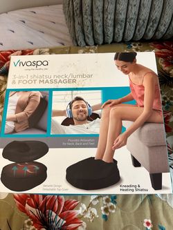 Vivaspa 3-in-1 Shiatsu Neck Lumbar & Foot Massager