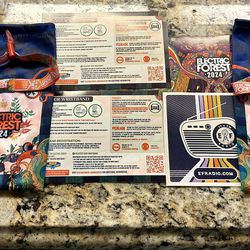 2 GA Tickets (Wristbands) With GA Camping for 4-Day Electric Forest 2024