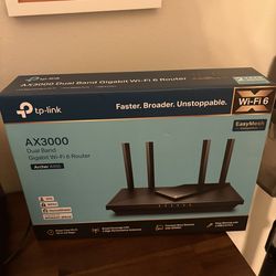 TP Link Wi-Fi AX3000 Dual Band Router