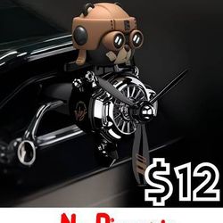 (NEW) Aero-Pilot Bear Vent Clip - Black / Brown