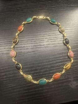 Scarab Necklace> Vintage Genuine Scarab Necklace, Gold Scarab Necklace,Graduated Scarab Necklace, Heavy Gold Plated Scarab Necklace,Egyptian