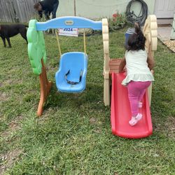 Play Set Play Yard Baby Toddler Slide 