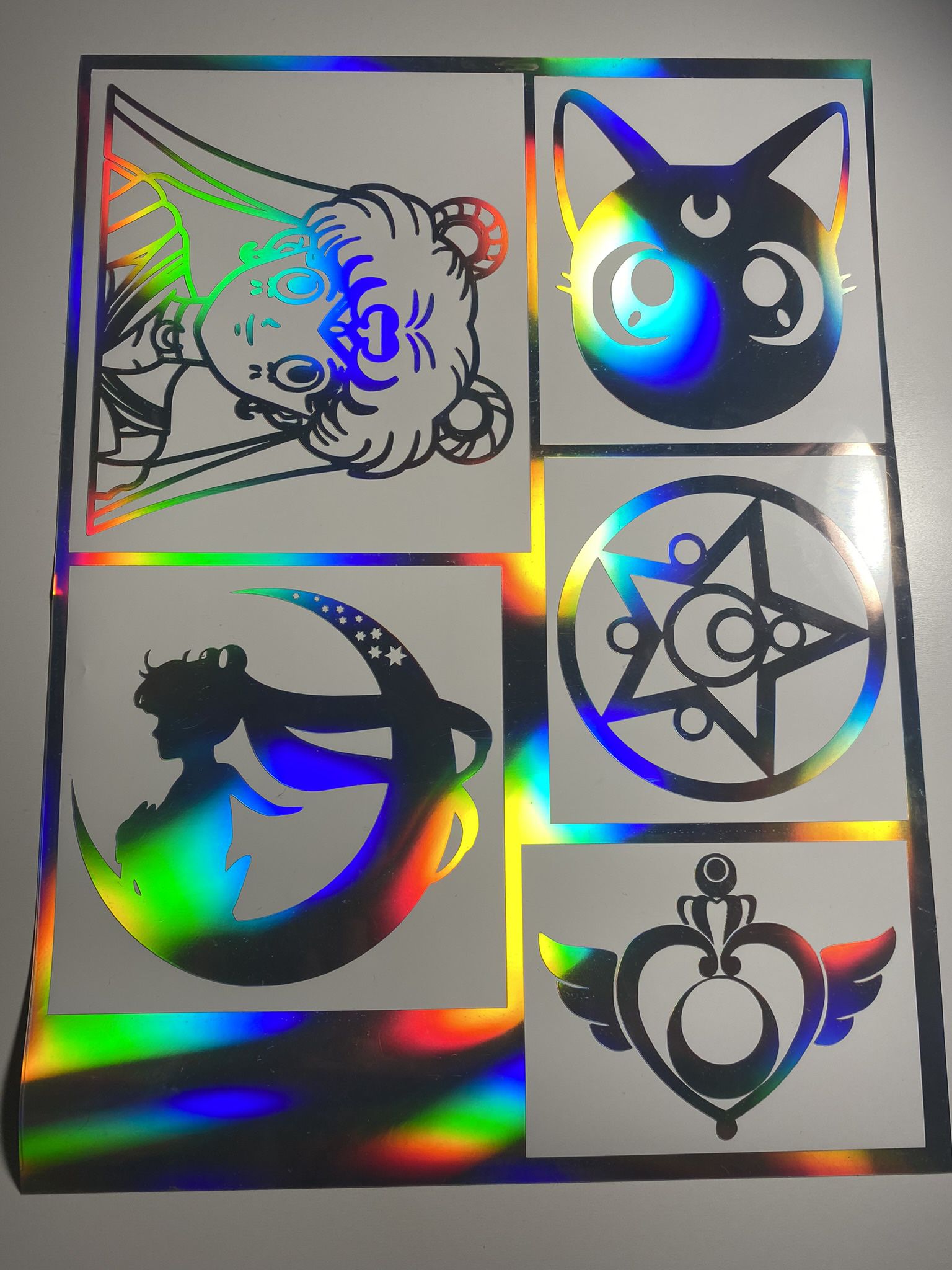 Sailor Moon Decal Stickers For Car Window Laptop Hydroflask Notebook Mirror 