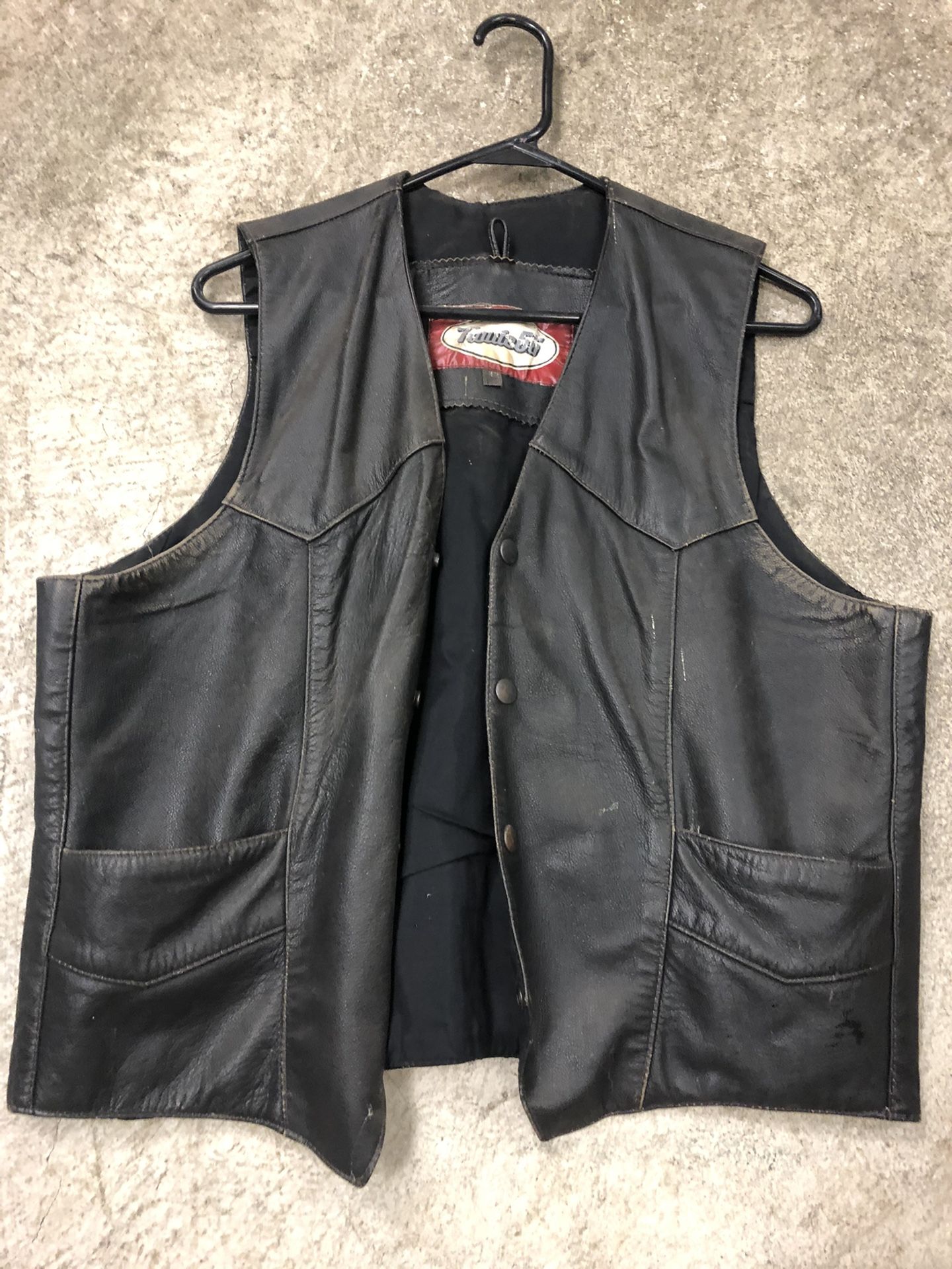 Leather Motorcycle Vest