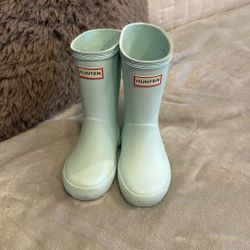 Kids Hunter Rubber Rain Boots Size 8