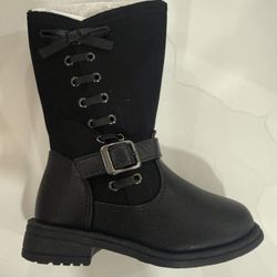Girls 7T Black Boots