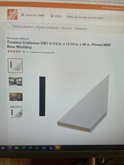Primed Base Molding From Home Depot