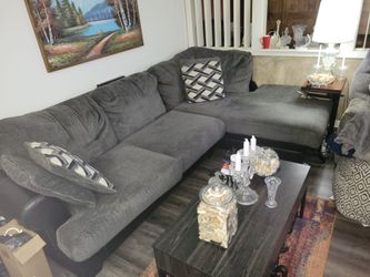 Couch with large chase lounge