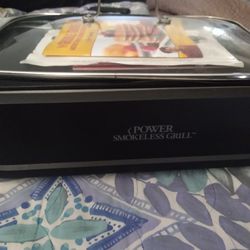 POWER SMOKELESS GRILL USED ONCE WORKS PERFECTLY 