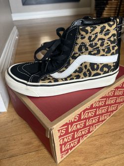 Leopard Print High Top Vans