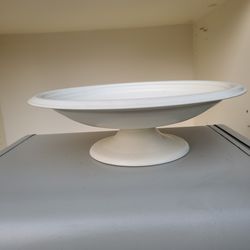 White Fruit Bowl/Display Bowl/Fruit Tray/ Bowl Stand