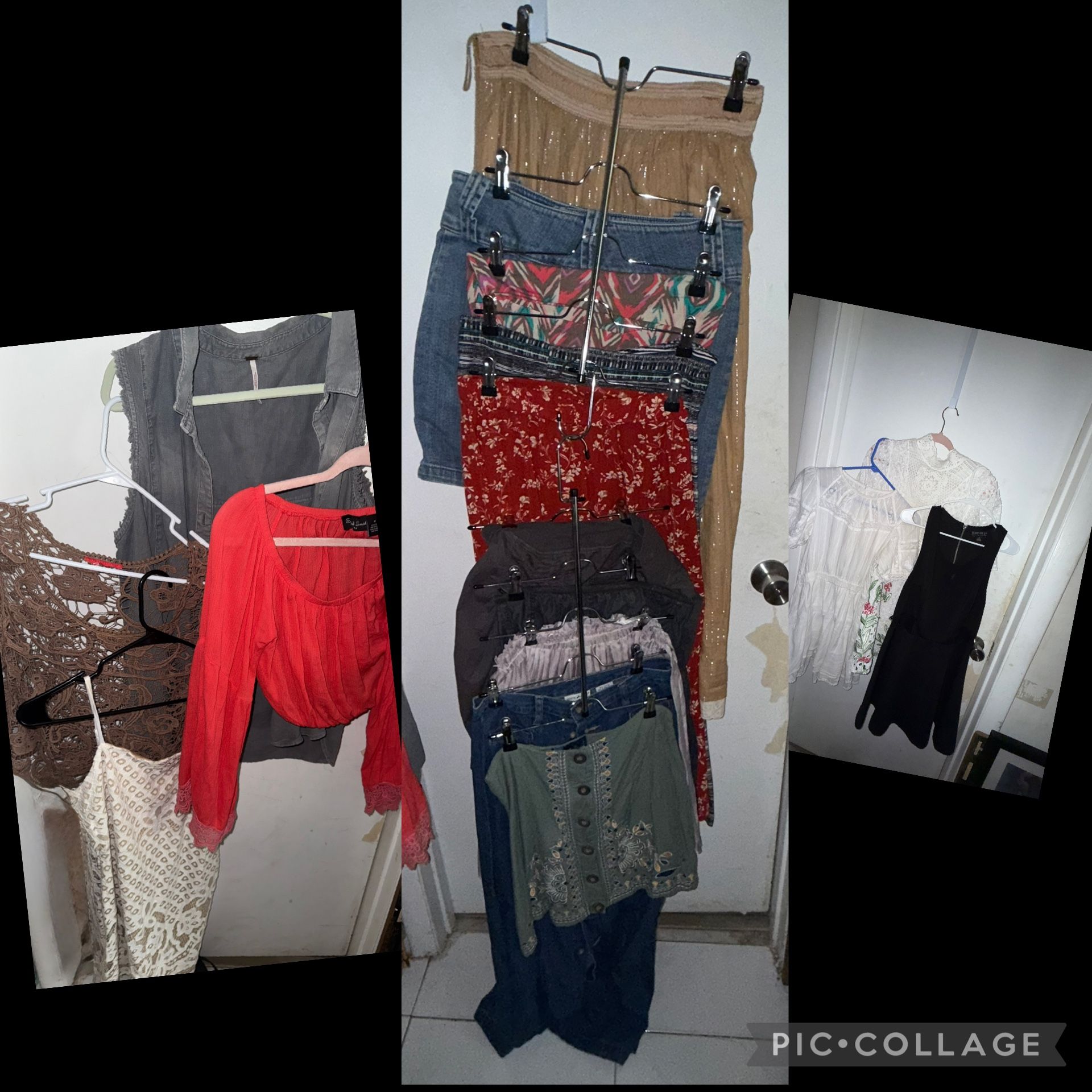 HUGE BOHO women’s Lot Of Small Name Brand Clothes 20 Items 