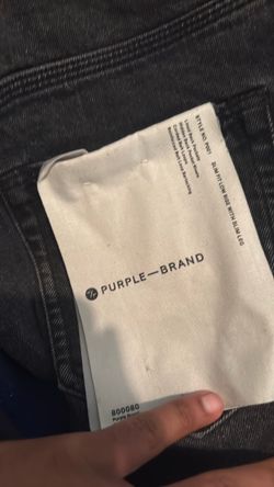 Purple jeans