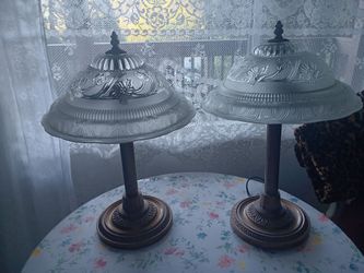Two vintage table lamps