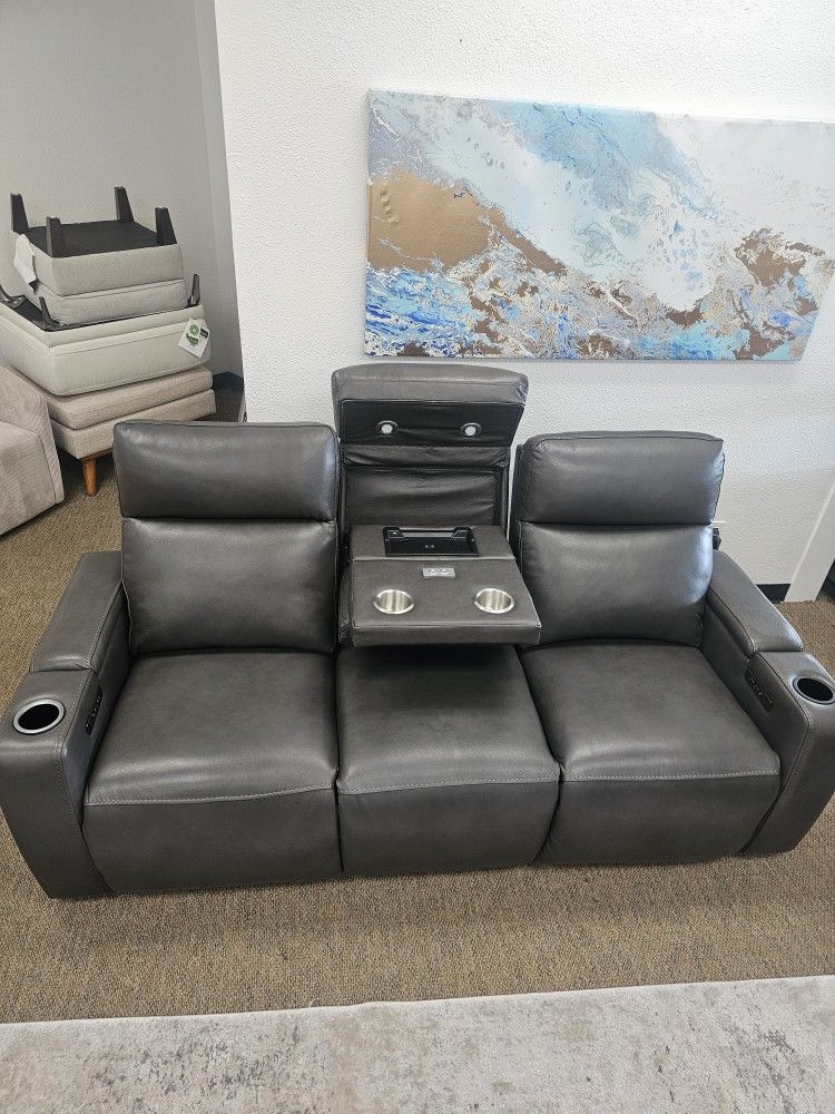 Leather Sofa Greymel