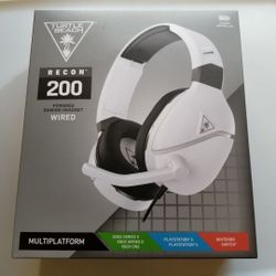 Turtle Beach Recon 200 Gaming Headset Multiplatform  Xbox Series X/S/One/Ps5/4 Nintendo Switch New&Sealed  White Or Black [Available Today]