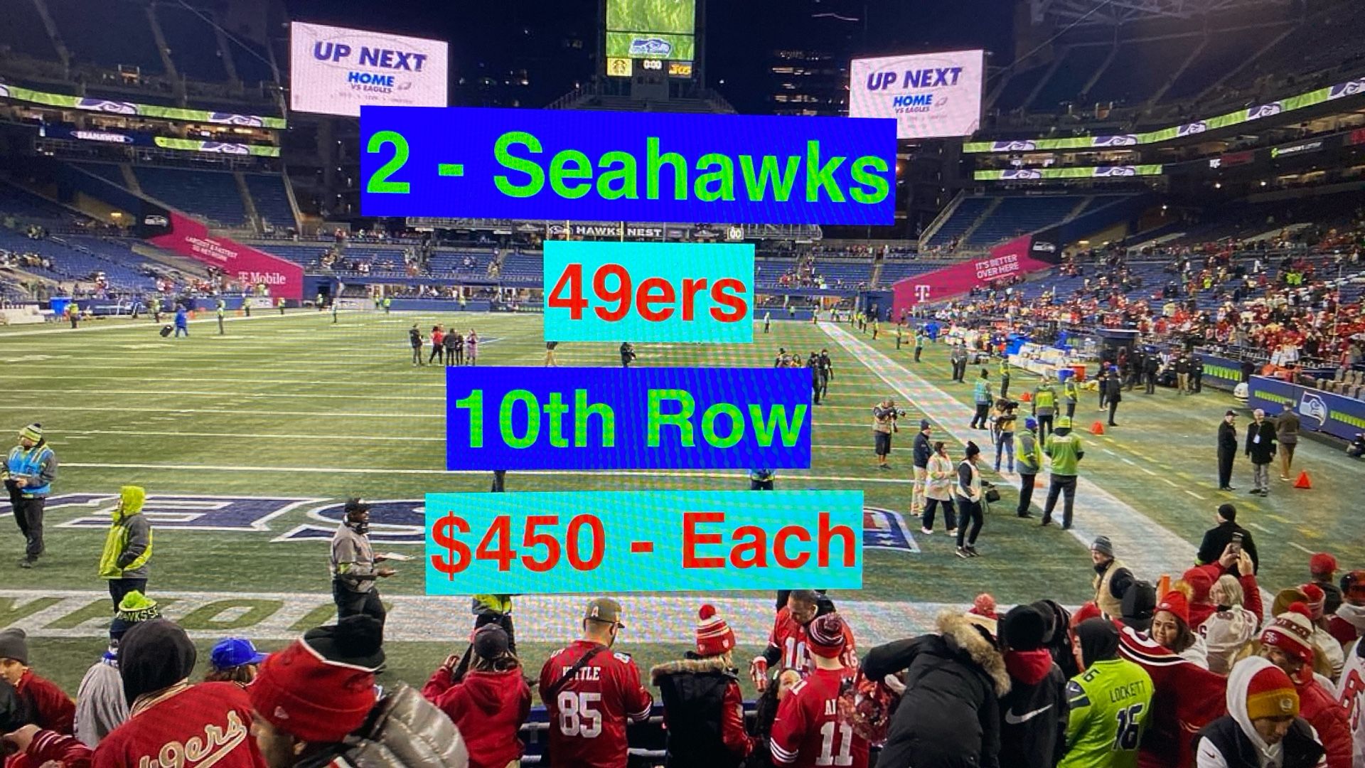 Seahawks 49ers Tickets