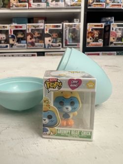 BITTY Grumpy Bear Chick Care Bears Easter Egg 1" Funko Pop Animation Cartoons TV