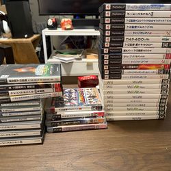 Japanese PlayStation Game Lot PS1 PS2 PS3 + Wii – 35+ Games CIB – Import Japan