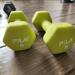 8 lb Fila Dumbell