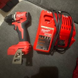 Milwaukee Hammer Drill and M18/12 Charger 