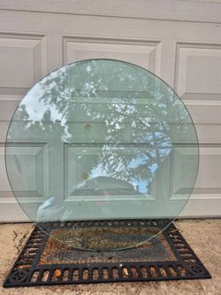 Tempered 36" x 3/8" thick round glass top 3 FT