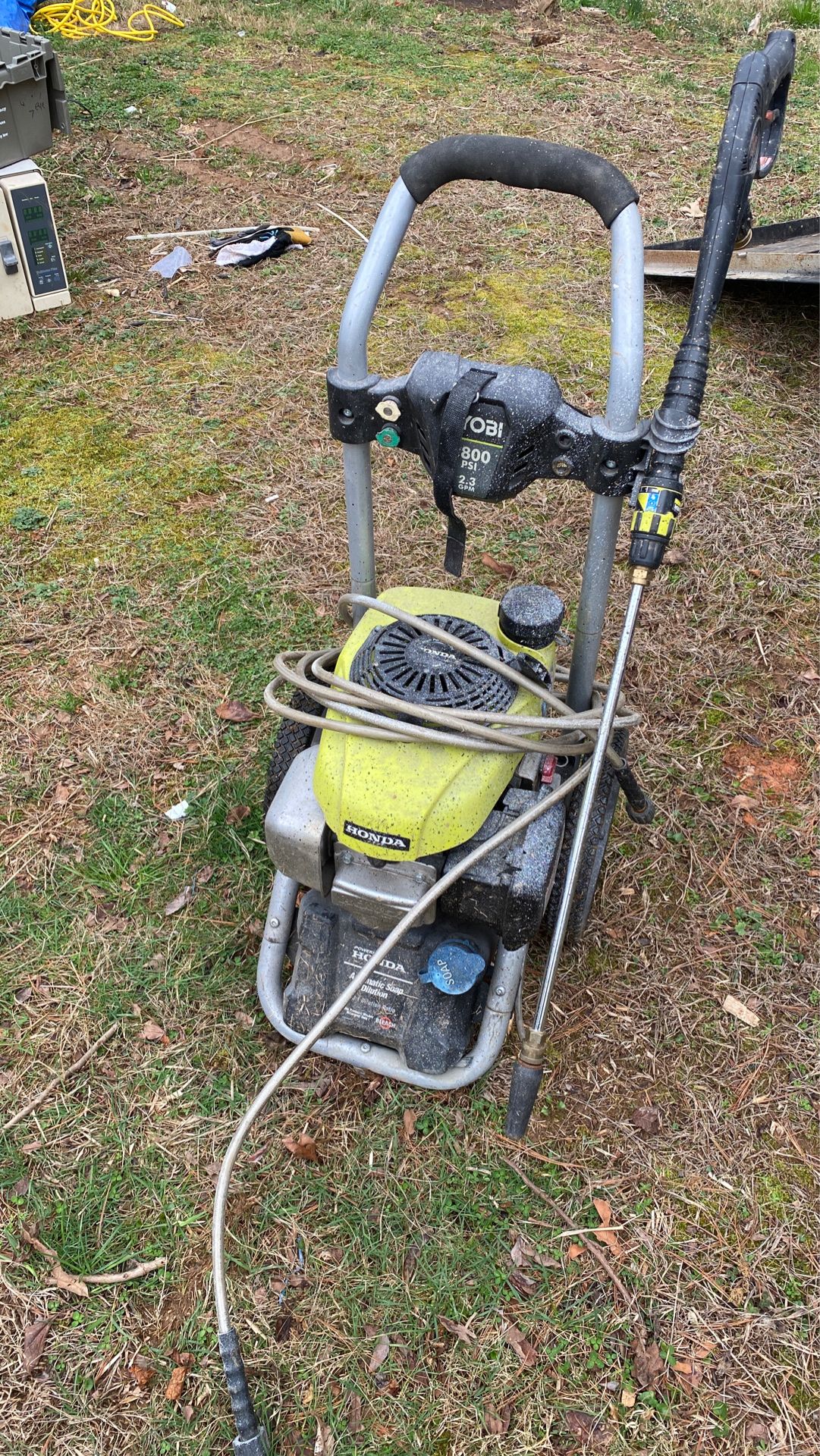 Ryobi 2800 psi pressure washer Honda motor