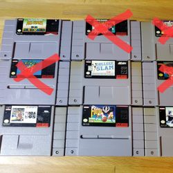 Super Nintendo Games - Tested/working
