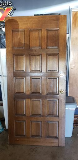 Solid wood door