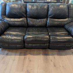 Ashley Black Leather Couch