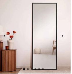 🪞 Morris Black Trim Floor Mirror – Modern & Stylish! 🪞