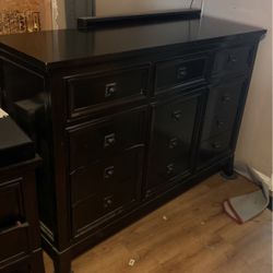 Dresser W/hidden Shelves 