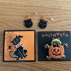 Halloween Pins And Earrings