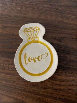 Engagement/Bridal Shower gift - ring dish