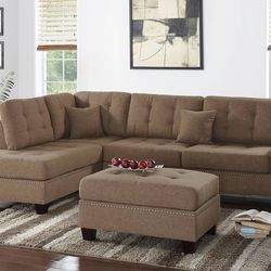 Sectional W/ Ottoman Included!