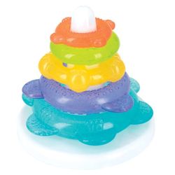 Nuby IcyBite Ocean Rings Teething and Stacking Toy - Soothing