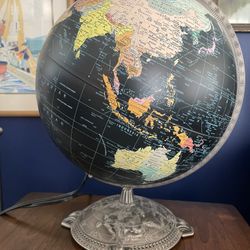 Mid Century Vintage Globe Lamp MCM