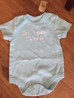 0 to 3 month onesie. New with tags