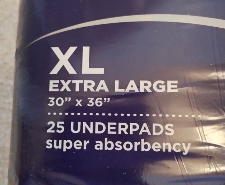 Members Mark Total Protection Underpads 25-ct (30x36 XL)