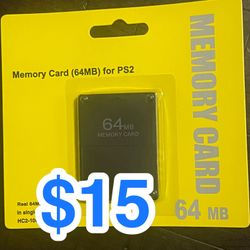 🎮💾 PS2 64MB Memory Card • Brand New • Fast Save Storage 💾🎮