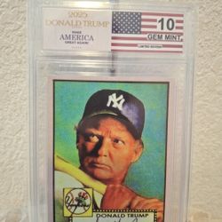 President Donald Trump 1952 Mickey Mantle Rookie Custom Art Card