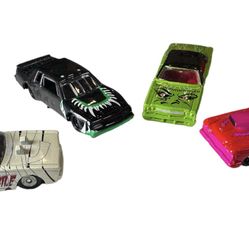 4 RARE Racing Champions Monster Mobiles Plymouth Mummy Mobile Crankin Stein Goin Batty Wolf Wheels 1:64 Scale 