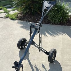 Acuity golf bag push cart. Collapsible.