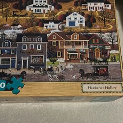 Charles Wysocki 1000 Piece Puzzle Hawk River Hollow 